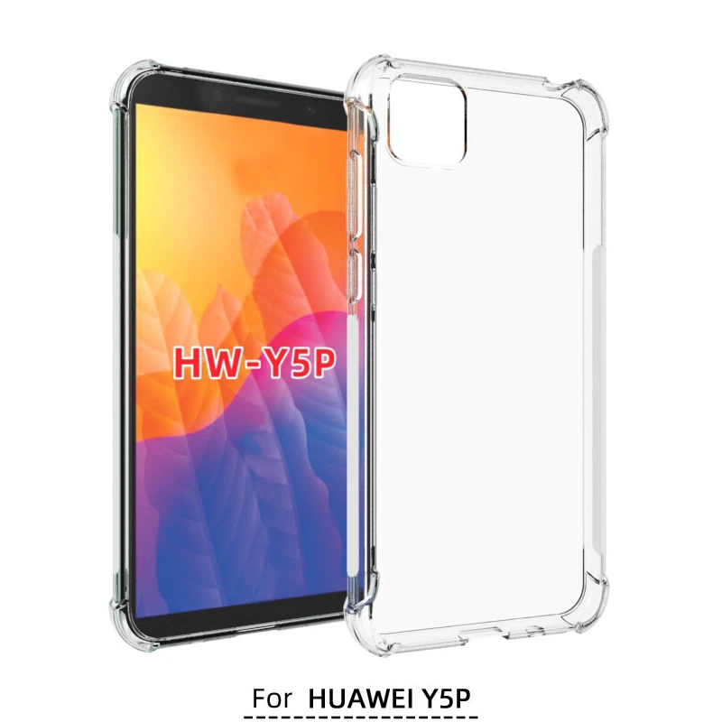 USTIYA Case For huawei Y5P Shockproof Funda Transparent TPU Anti-knock Coque Ultra Slim Clear Soft |