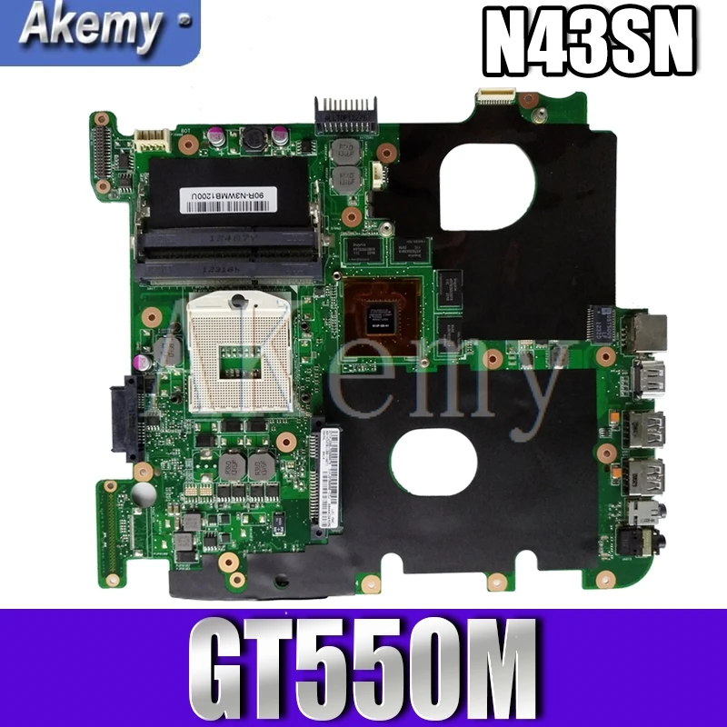 Akemy N43SN материнская плата GT550M для For Asus N43S N43SL N43SM ноутбука протестированная 100%