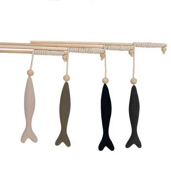 

Fishing Rod Funny Cat Stick Catnip Simulation Fish Bite-resistant Molars Cats Hi Toys interactive Cat Supplies Cotton Material