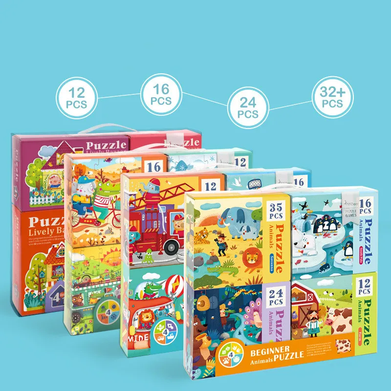 Игрушки для детей дошкольного возраста, Игрушки для раннего образования, животные, Милу, дети, четыре в одном, тематические головоломки, детские головоломки, Магнитные Головоломки, бумажные игрушки