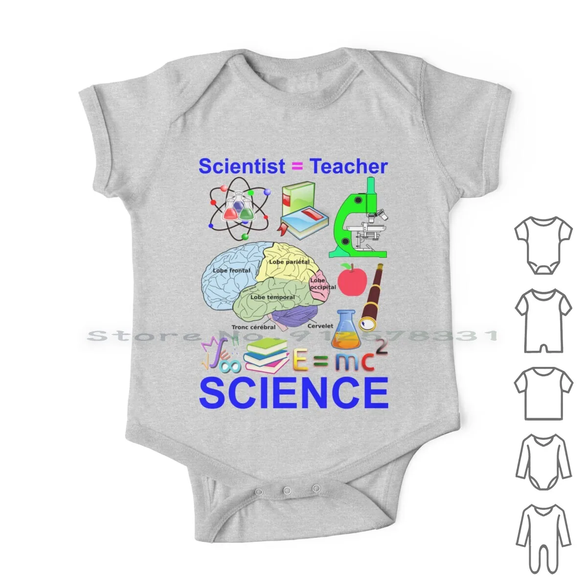 

The Scientist Is The Teacher Of Science Newborn Baby Clothes Rompers Cotton Jumpsuits Chemistry Biology Funny Nerd Science
