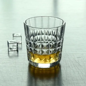 

2 Pcs/slot classical transparent fashion whiskey wine glass party pub wine drinking glass cups 0831-22