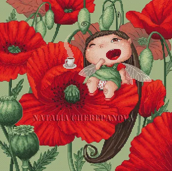 

ZZ1313 DIY Homefun Cross Stitch Kit Packages Counted Cross-Stitching Kits New Pattern NOT PRINTED Cross stich Painting Set