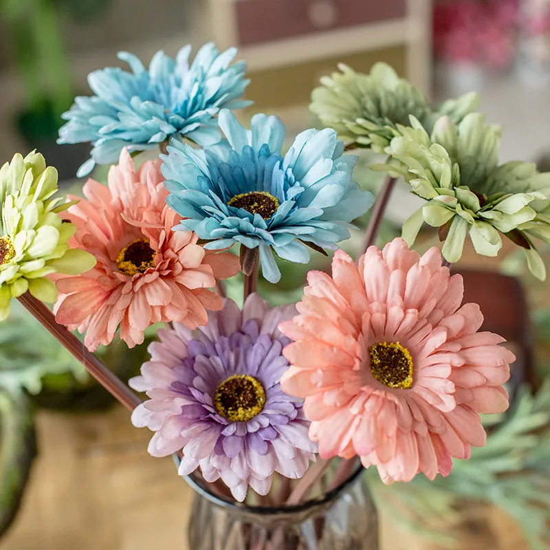 Шелк искусственный мини Ромашка для домашнего свадебного украшения фотографии в
