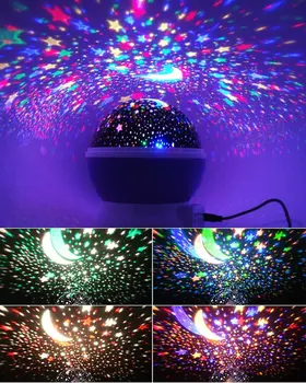 

New year Creative Starry Sky Projector Rotating Night Lights Kids Baby Bedroom Decor Star Projection Lamp Night Moon Pattern