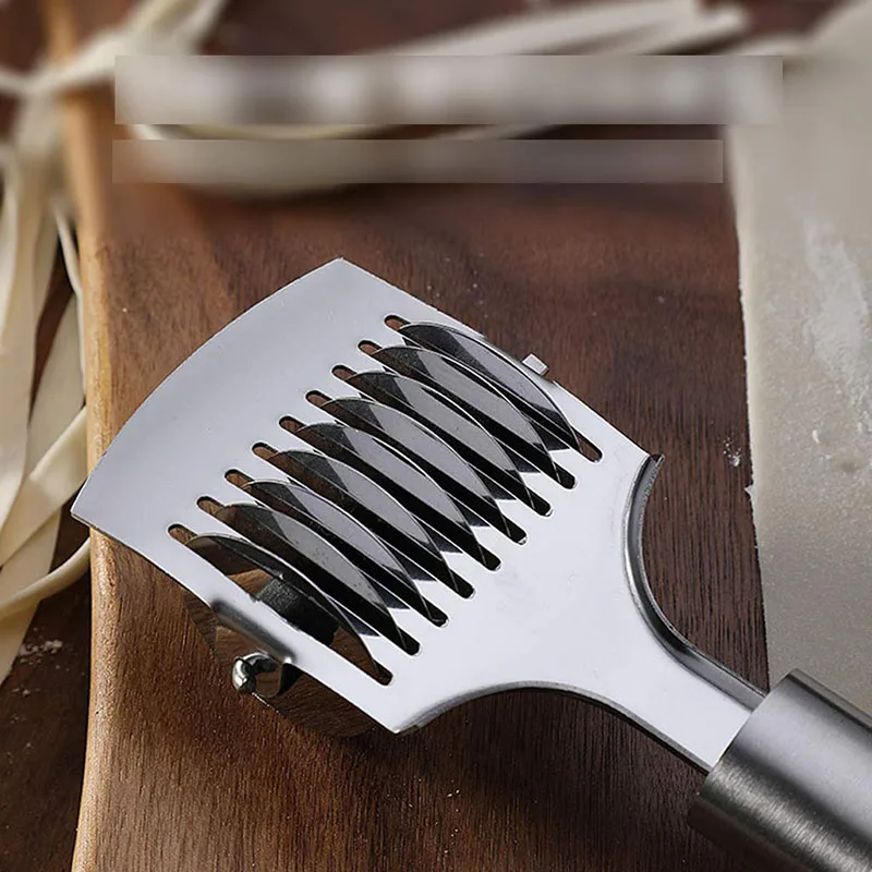 1PC Manual Section Shallot Cutter Kitchen Gadgets Pressing Machine Non-slip Handle Spaetzle Makers Noodles Cutter Knife