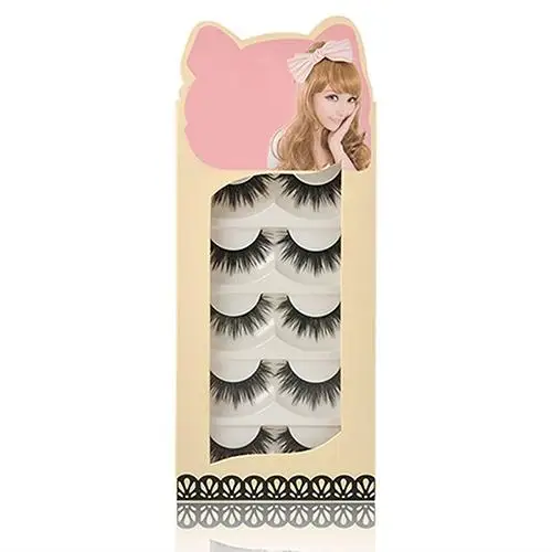

5 Pairs Makeup Lady Thick Long Natural Looking False Eyelashes Fake Eye Lashes false eyelashes fake lashes eyelash extension