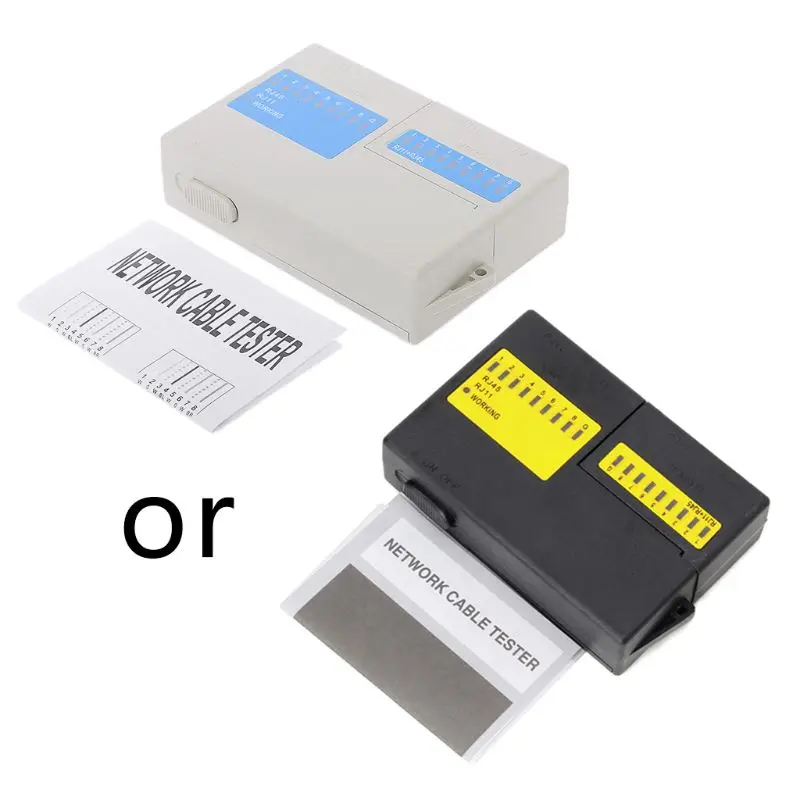 Professional Super Mini Network LAN Cable Wire Cat5 RJ11 RJ45 Tester New