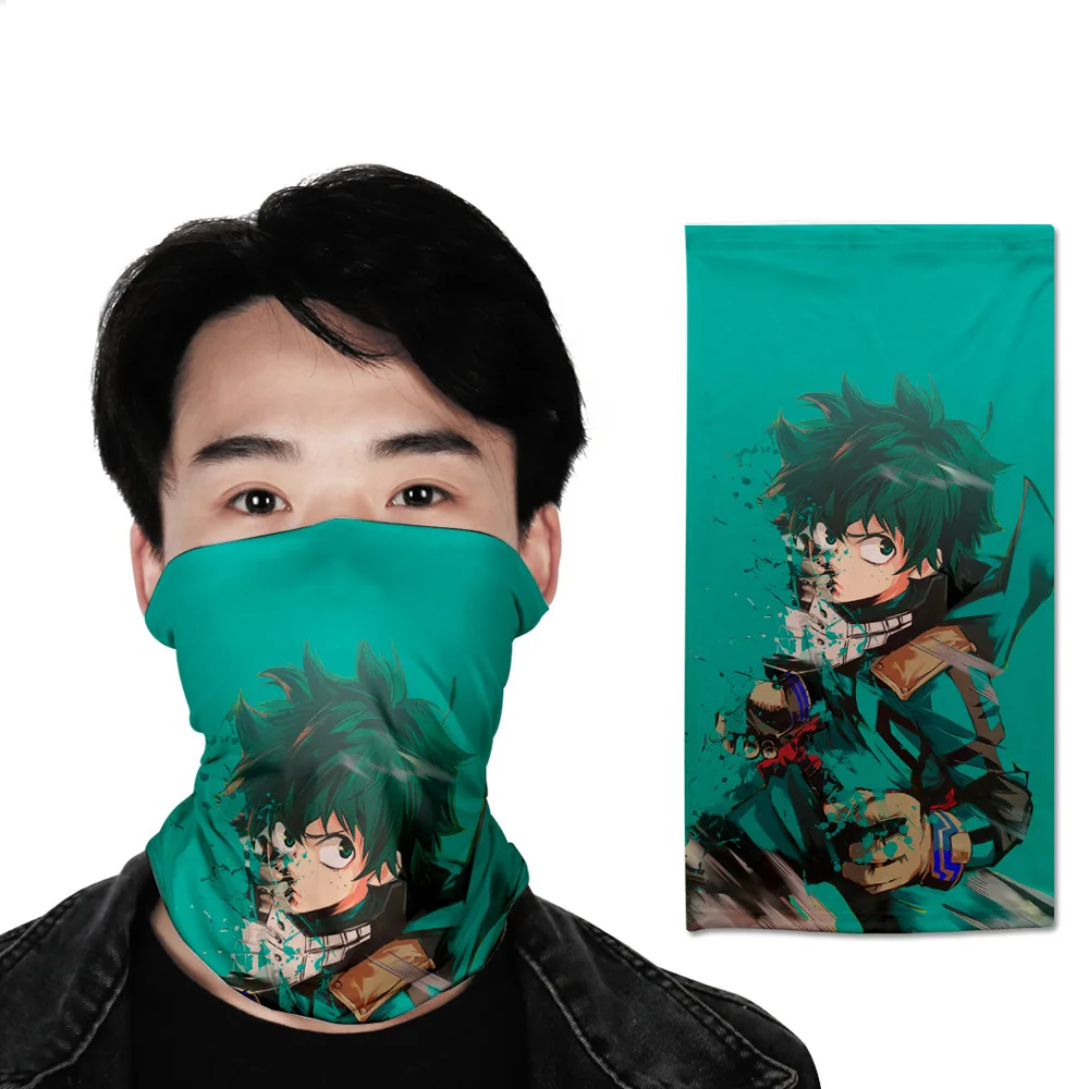 My Hero academic шарф маска мочалка Midoriya Izuku Косплей Опора для лыжного мотоцикла