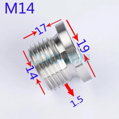 M14 Для HITACHI ZX гусеница CAT LIUGONG CLG HYUNDAI экскаватор для путешествий мотор-редуктор масляный винт сливной клапан вилка экскаватор аксессуары - Цвет: M14