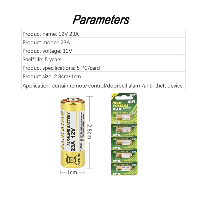 Pila Bateria 23a 12v Alcalina Original