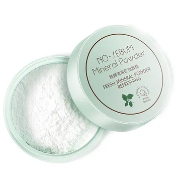 

1Pc Delicate light Mineral Loose Powder Oil-control Natural Nude Fixed Makeup Powder bright concealer Make up Cosmetic