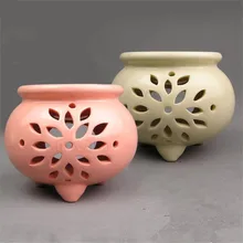 Японский стиль, Круглая Керамическая горелка с эфирным маслом, керамический подсвечник, портативный фарфор, курильница, украшение для дома, йоги