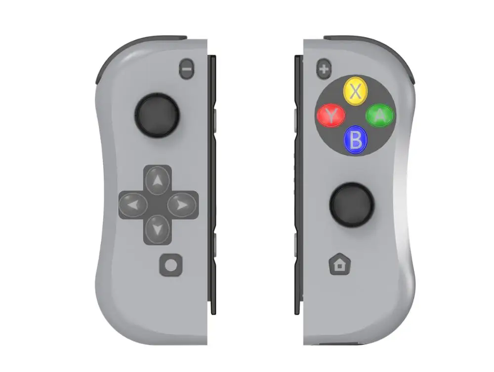 Серый For NS Joy-Con(L/R) Wireless Bluetooth Game Controllers Red Blue Gamepad Joystick for Nintend Switch Console r25 - Цвет: Серый