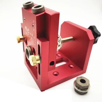 

Woodworking Inclined Hole 3 in 1 Puncher Woodworking Tools Roundwood Tenon Punching Drilling Set Locator