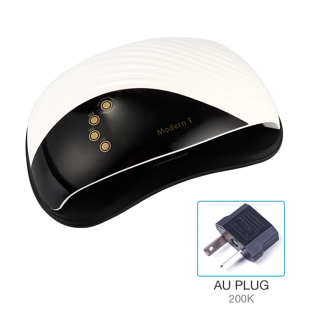 AU PLUG (220-240V) 72 Вт УФ-лампа светодиодный светильник для ногтей с 36 светодиодный с двумя ручными лампами Сушилка для ногтей маникюр отверждение Гель-лак для ногтей 10s 30s 60s 99s автоматический датчик - Цвет: AU PLUG (220-240V)