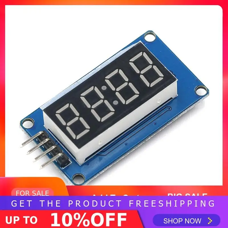 TM1637 светодиодный модуль дисплея для Arduino 7 сегментный 4 бита 0,36 дюймов часы красный анод цифровая трубка четыре последовательных платы драйвера пакет