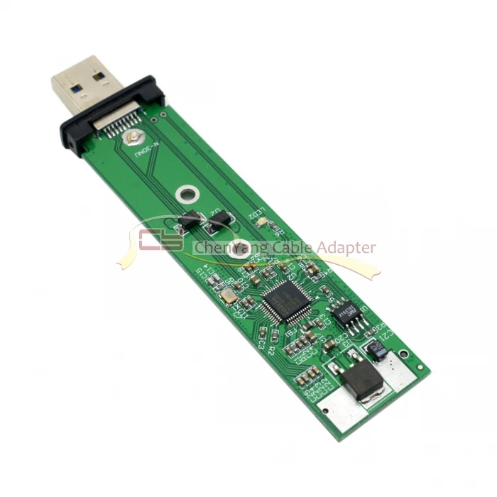 80 мм NGFF M2 SSD к USB 3,0 внешний PCBA конвейер адаптер карты памяти флэш-диски тип с черным корпусом