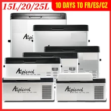 Carro portátil geladeira freezer refrigerador 15l auto geladeira compressor de refrigeração rápida casa piquenique icebox
