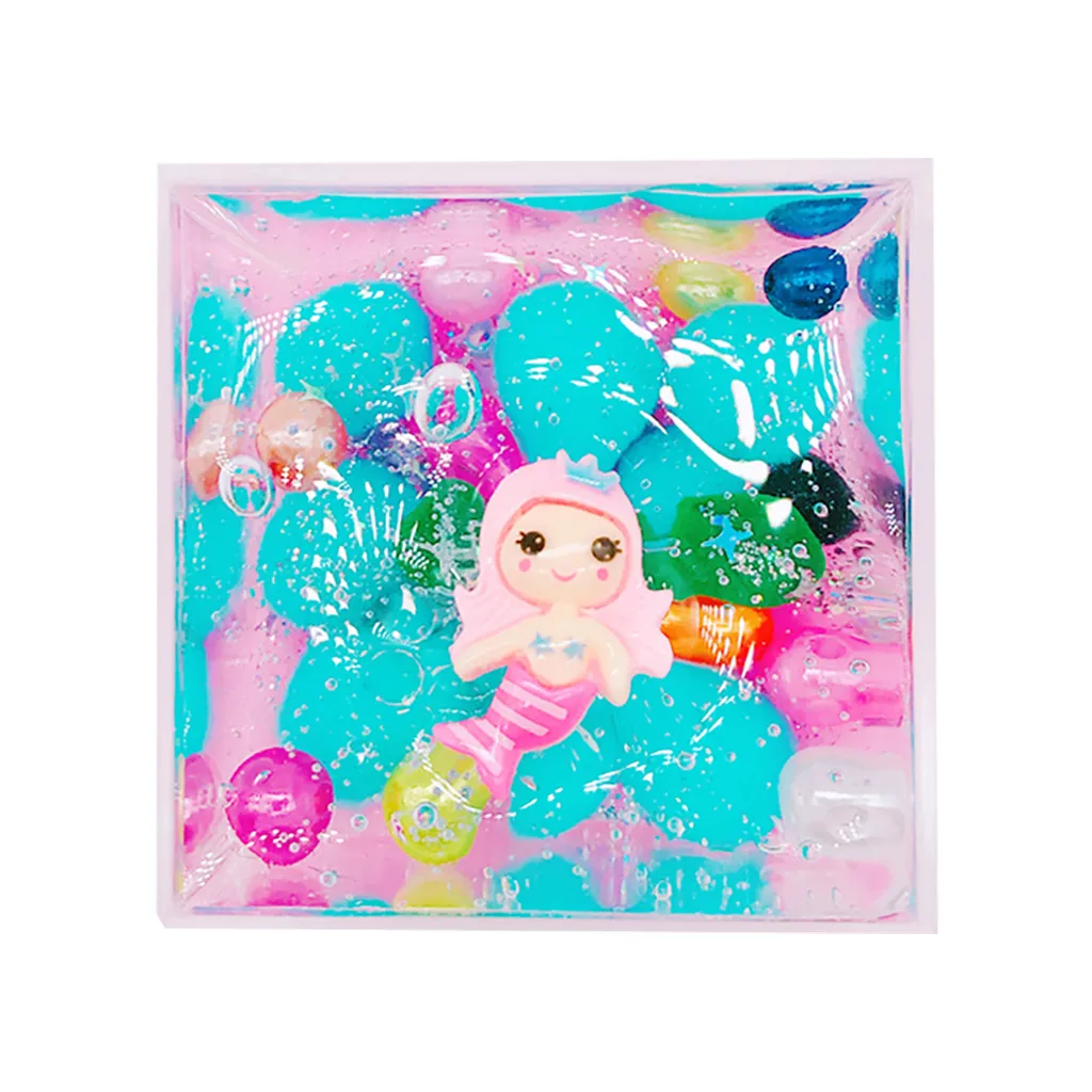 Цветные пушистые слизи игрушки DIY полимерная глина игрушки DIY Смешивание цвета Кристалл пенящаяся глина с аксессуарами слайм детская глина игрушка Y1022 - Цвет: B