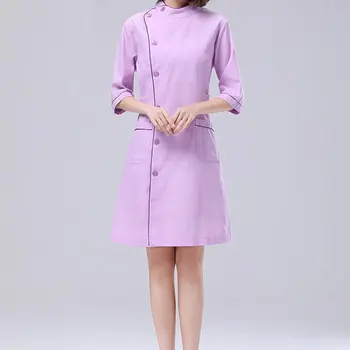 

Dental Clinic Hospital Surgeon Uniforms Half Sleeve Nurse Work Wear Dress Beauty Salon Beautician Clothing Medicos Medical Gown