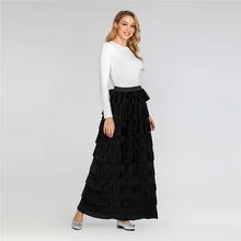 Плюс размер высокая талия пачка плиссированная юбка макси женские длинные юбки женская s мусульманская одежда Jupe Plissee Femme Falda Plisada Largas