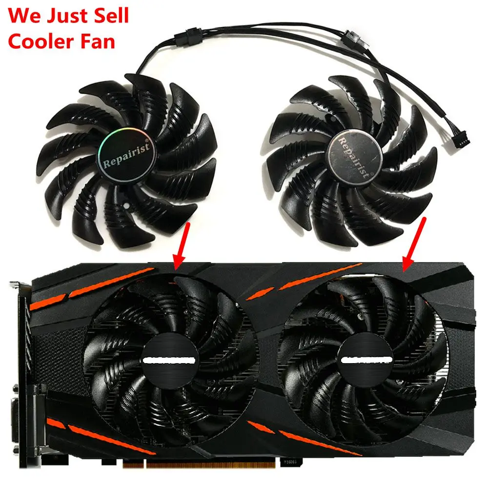 85 мм PLD09210S12HH GPU альтернативный охлаждающий вентилятор для GIGABYTE GTX1070Ti 1060 GTX1050 AORUS RX580