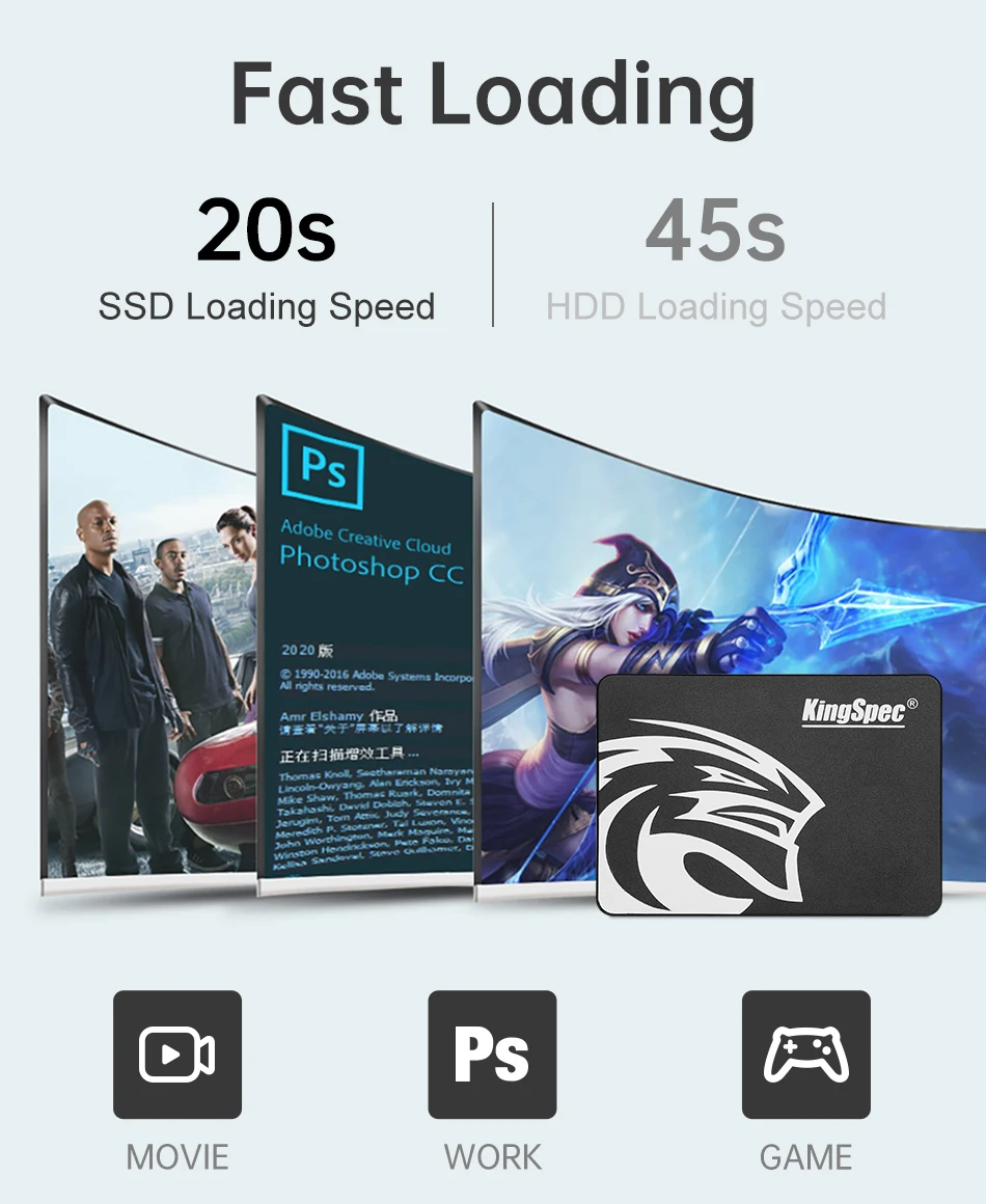KingSpec SSD Internal Solid State Drive SATA III 2.5 inch SSD 120GB 128GB 240GB SSD 256GB 512GB computer and laptop, SSD hard drive 31 H2ee356f31f014942ba8bb0b05ef727cf6