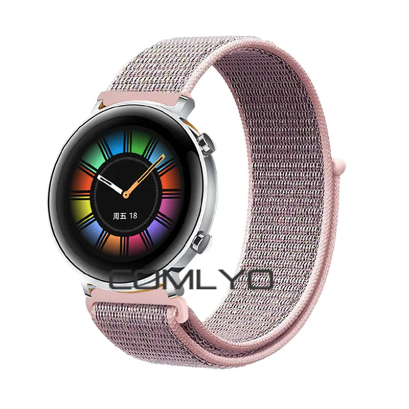 Для huawei watch GT2 42 мм 46 мм ремешок нейлоновая петля мягкий спортивный браслет полосы Смарт-часы ремни для мужчин и женщин Подарки