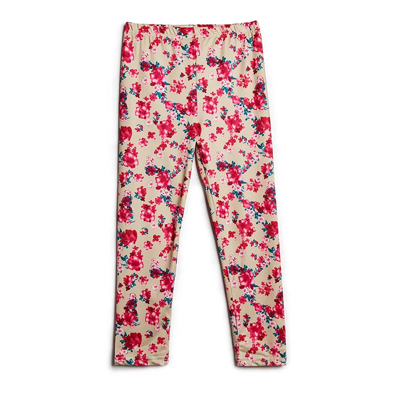 Kids Girls Leggings New Stars Striped Printed Flower Children Girls Pants Casual Stretch Style Leggings Pants