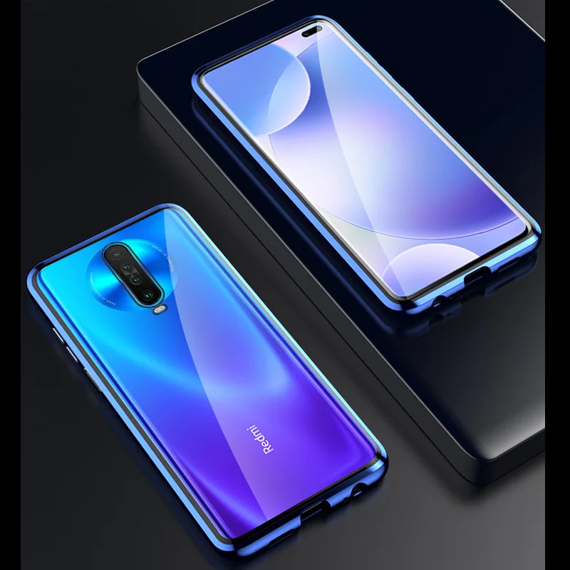 Для Xiaomi Redmi K30 pro металлическая двухсторонняя задняя крышка из закаленного стекла Redmi K30 pro 5G Алюминиевый прозрачный чехол