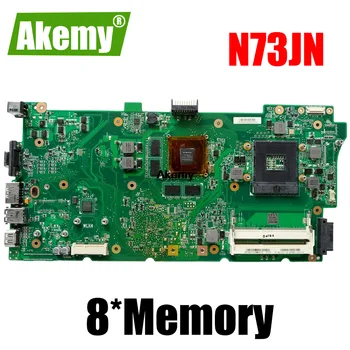 

For Asus N73JN Motherboard 60-NZXMB1100-E18 Main Board 8 Memory Rev2.0 Mainboard 100% tested ok