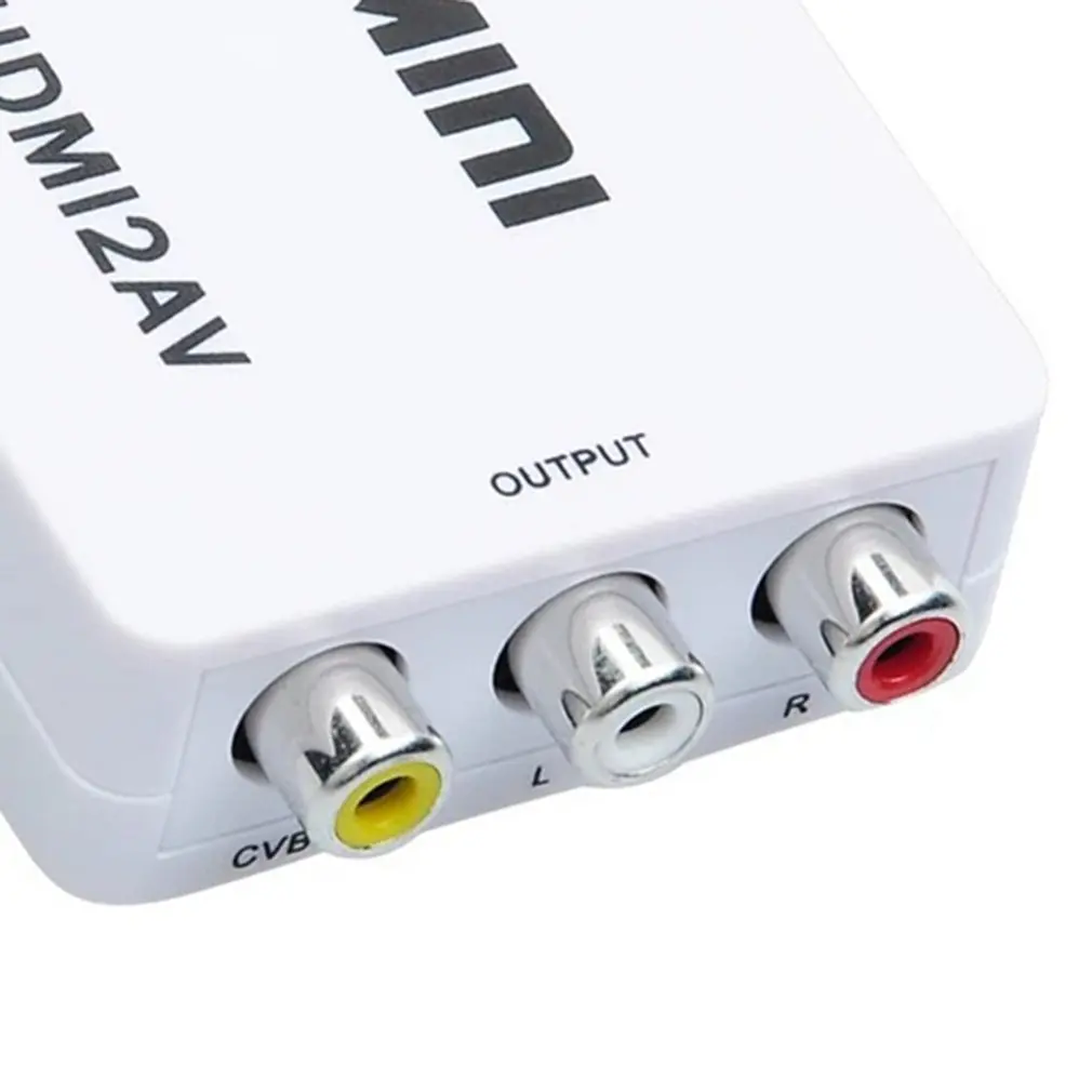 HDMI К AV Scaler адаптер HD видео композитный конвертер коробка HDMI к RCA AV/CVSB L/R видео 1080P мини HDMI2AV Поддержка NTSC PAL