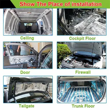 

Car Thermal Heat Insulation Auto Thermal Non-combustible Mat Accessories