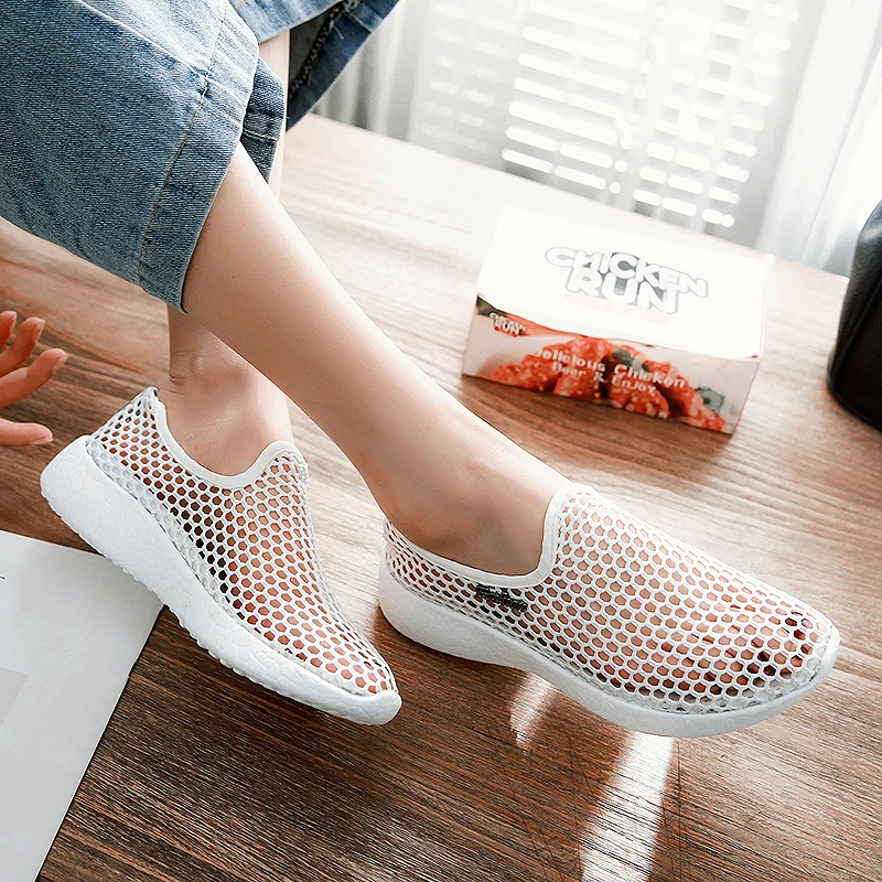 Hot Season Female Sandals 2022 Mesh Breathable Women Shoes Fashion Sports Shoes Soft Comfortable Women Shoes Zapatos De Mujer heels shoes luxury