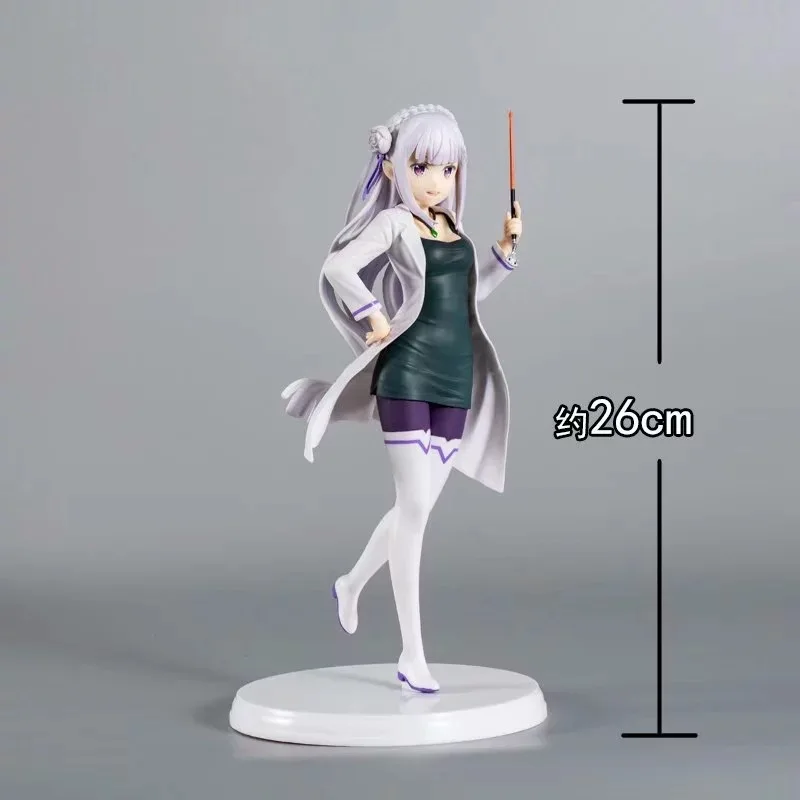 

26cm Re:Zero kara Hajimeru Isekai Seikatsu Emilia Anime Action Figure PVC New Collection figures toys