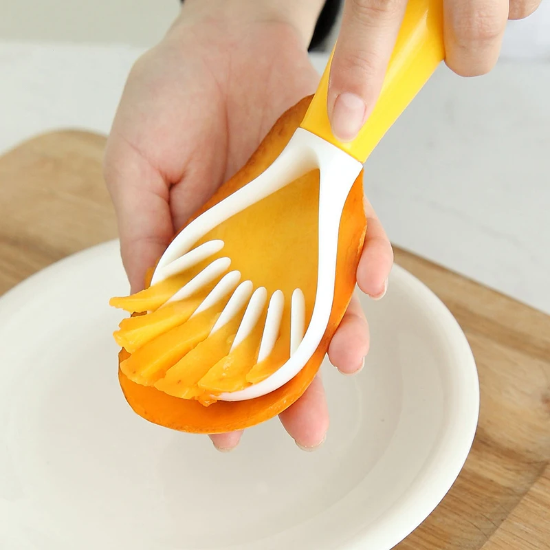 

Creative Kiwi Mango Cantaloupe Cutter Slicer Vegetable Cutter Digging Fruit Tools Kitchen Accessories Avocado Slicer Peeler