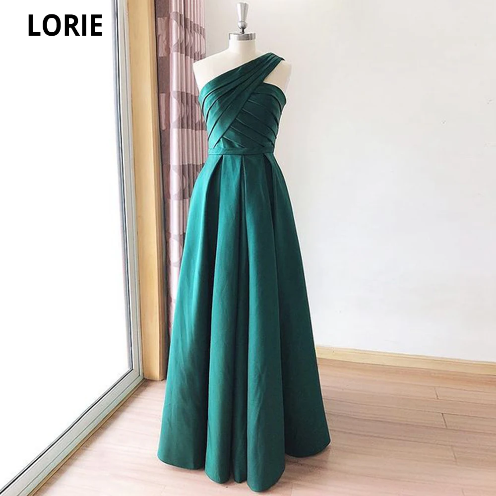 

LORIE длинные вечерние платья на одно плечо 2021 Vestidos De Festa модные плиссированные строгие свадебные платья на шнуровке
