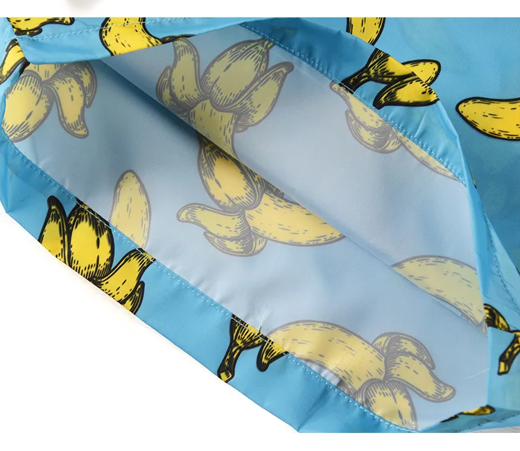 Summer INS Large Size Swimming Trunks Creative Banana Stamp Beach Shorts Quick-Dry Foreign Trade New Style Boxer Shorts