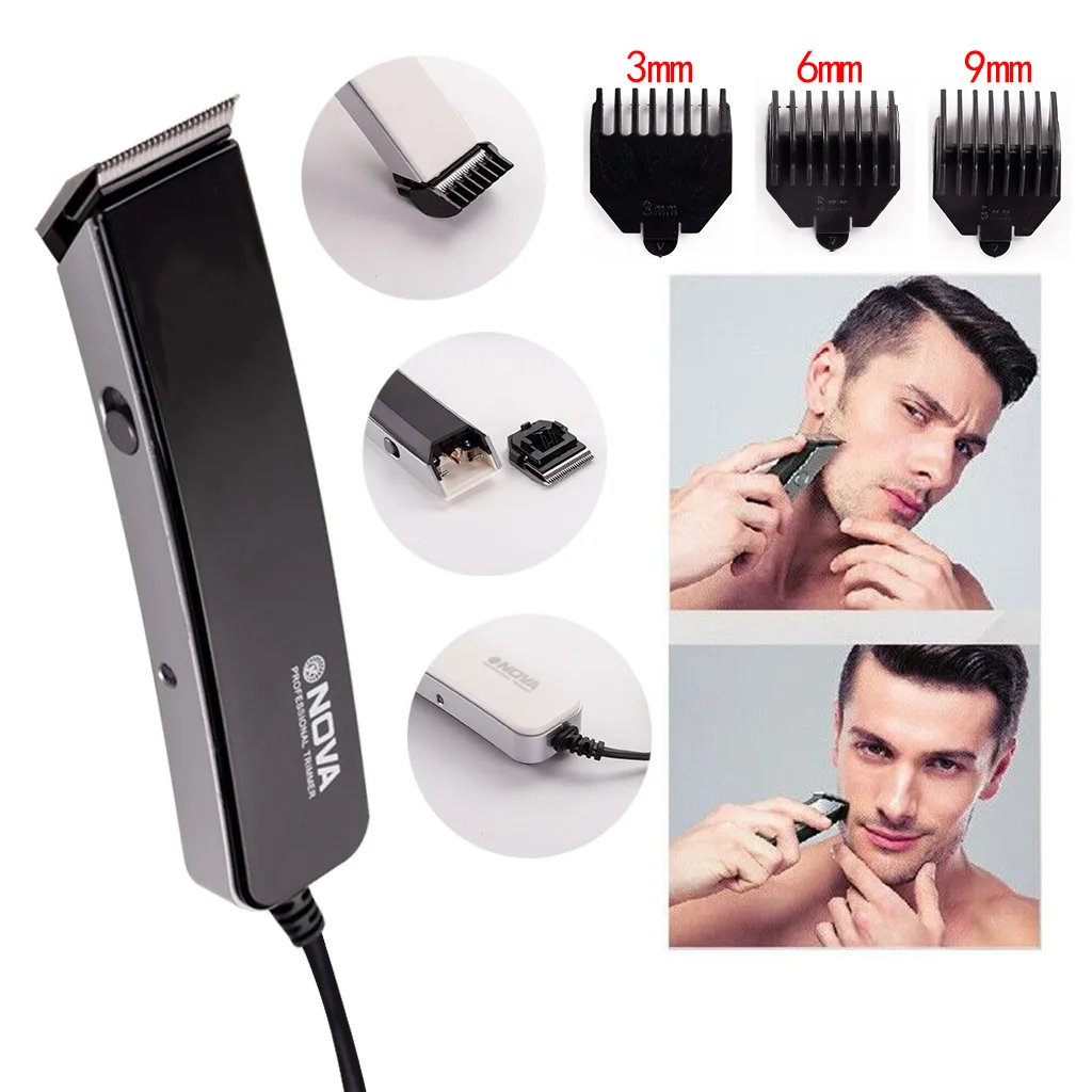 NOVA Plug In Electric Push Clipper Hairdresser Household Mini