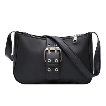 

Solid Color Women PU Leather Shoulder purse Messenger Shoulder Handbags PU Leather Female Shoulder Crossbody Bags