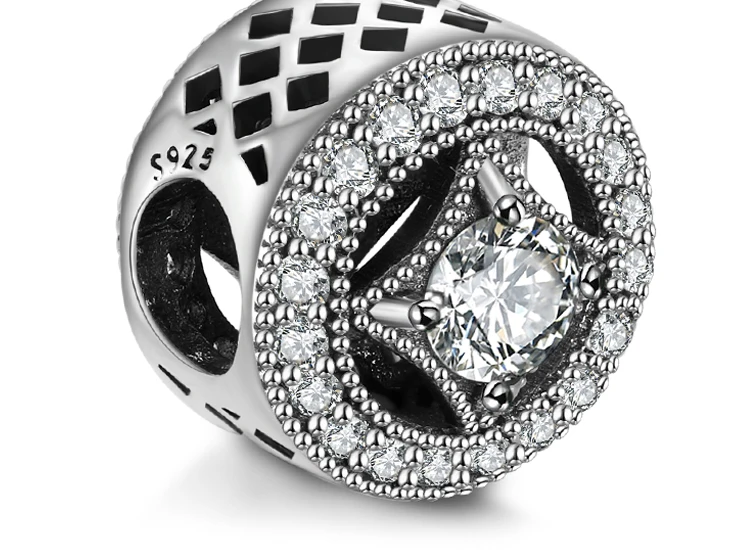 Jewelrypalace натуральная 925 пробы серебро звездное Приглашения подвески-шармы браслеты-Подарки для Для женщин Юбилей Fine Jewelry