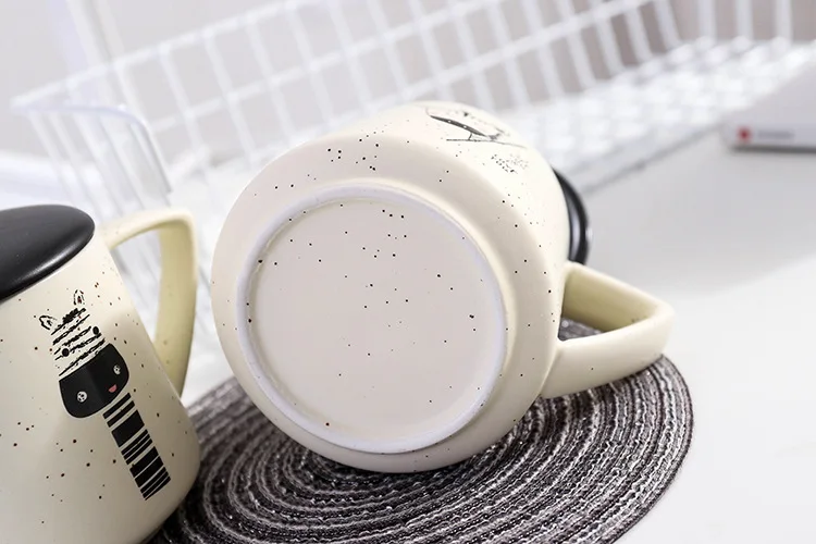 1 шт стерео животные кофейная чашка Милая чашка Зебра ручная роспись креативный мультфильм керамическая чашка подарок на день рождения кружка