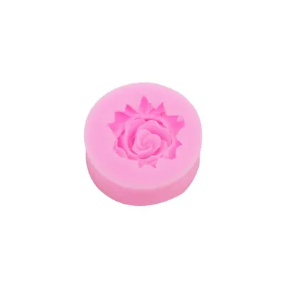 Силиконовая форма для мыла, круглая форма для кекса, антипригарная форма для помадки, силиконовая форма для кексов, форма для выпечки хлеба, шоколада - Цвет: Розовый