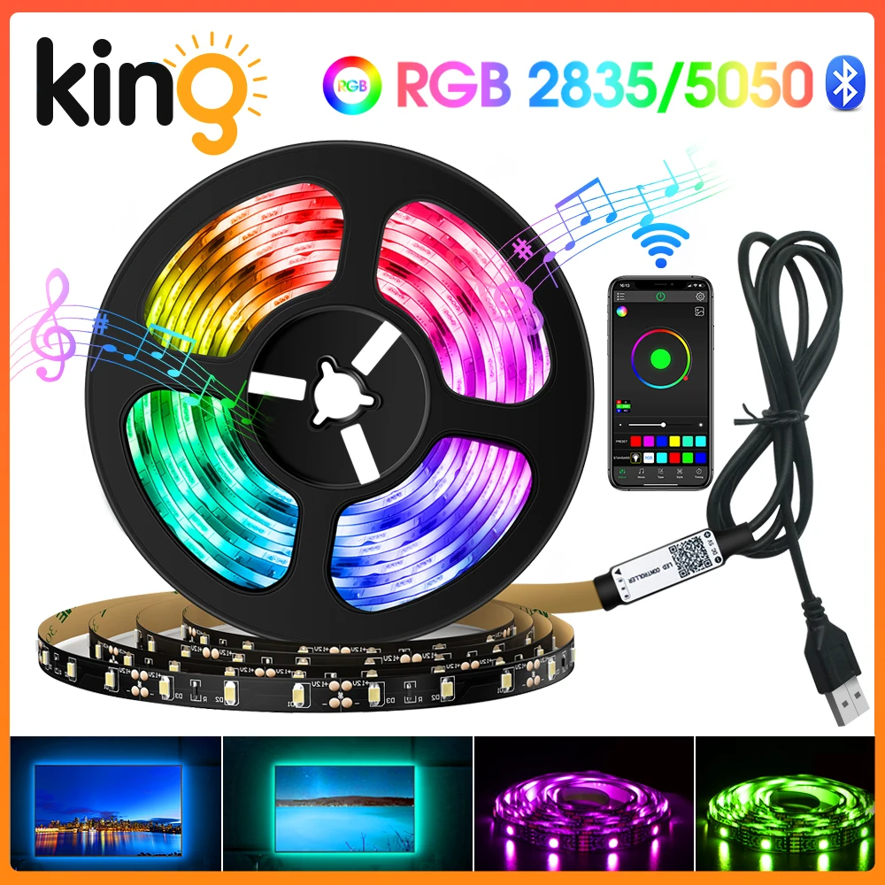 Светодиодная ленсветильник с питанием от USB светодиодная Светильник та 5050 RGB