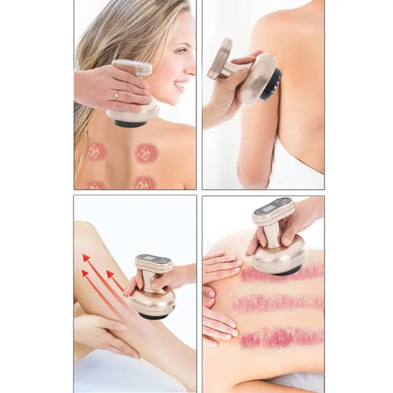 Modos de Escavação de Vácuo Aliviar a Dor do Corpo Raspagem Massageador Elétrico Drenagem Linfática Dragar Meridiano Fadiga Emagrecimento Casa Quente 9 7 High Quality Beleza e saúde