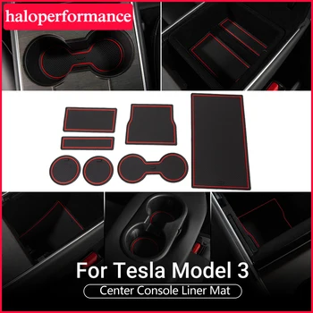 

Model3 Automotive Center Console Cup Holders for Tesla Model 3 Accessories Cup Pad/Non-Slip 7Pcs/Set model 3 tesla model three
