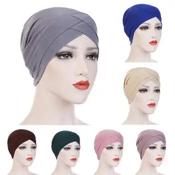 

Women Muslim Hijab Turban Hat Cap Bandana Cross Headwrap Headband Headscarf Muslim Hijab Turban Hat Cap Bandana Cross Headwrap H