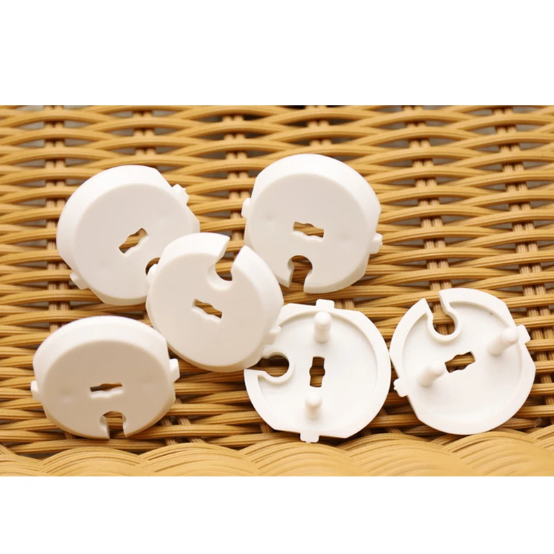 6pcs+1 Key France EU Power Socket Electrical Outlet Baby Children Safety Guard Protection Anti Electric Plug Protector Cover Cap