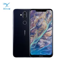 NOKIA X7 Global Rom 4GB 64GB 6.18" Snapdragon 710 Octa Core 3500mAh Fast Charge Fingerprint Rear 12+13MP Front 20MP Mobile Phone